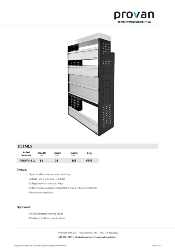 Provan-5.2 (83cm breed) - Afbeelding 5