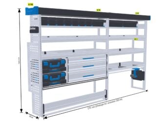 Sortimo XPRESS 24 nieuwe bedrijfswageninrichting | SR5 MAX