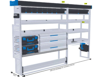 Sortimo XPRESS 20 nieuwe bedrijfswageninrichting | SR5 MAX