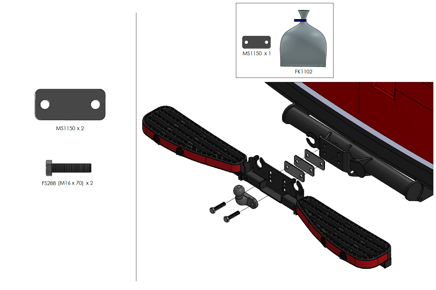 TowStep montageset voor Iveco Daily 2014- met Orlandi trekhaak