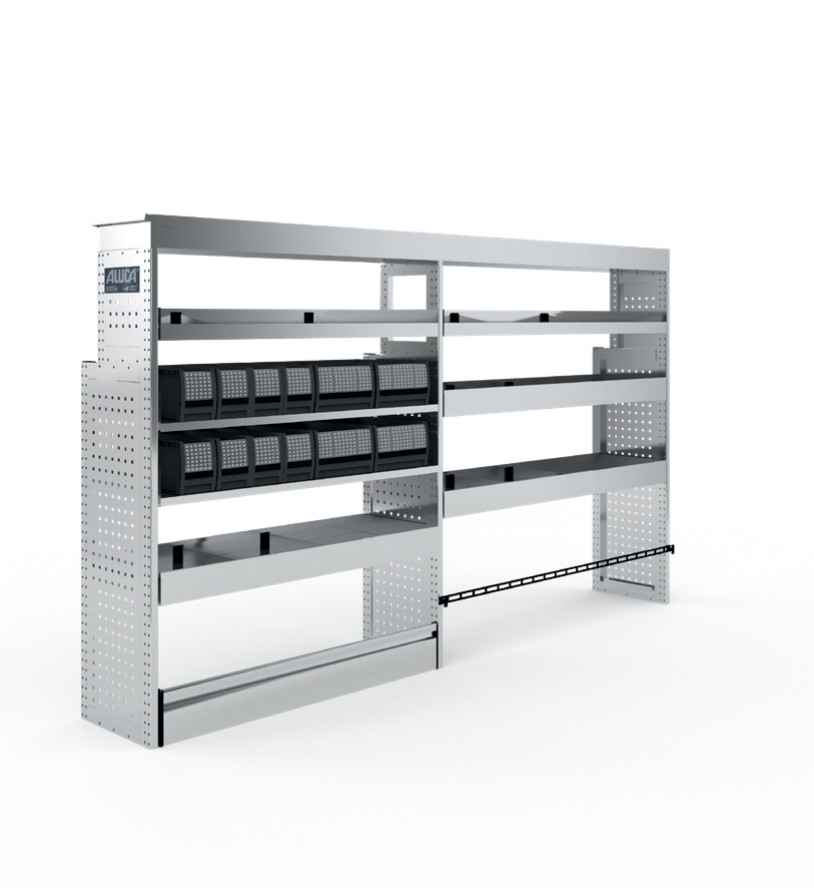 Aluca bedrijfswagen inrichting nieuw