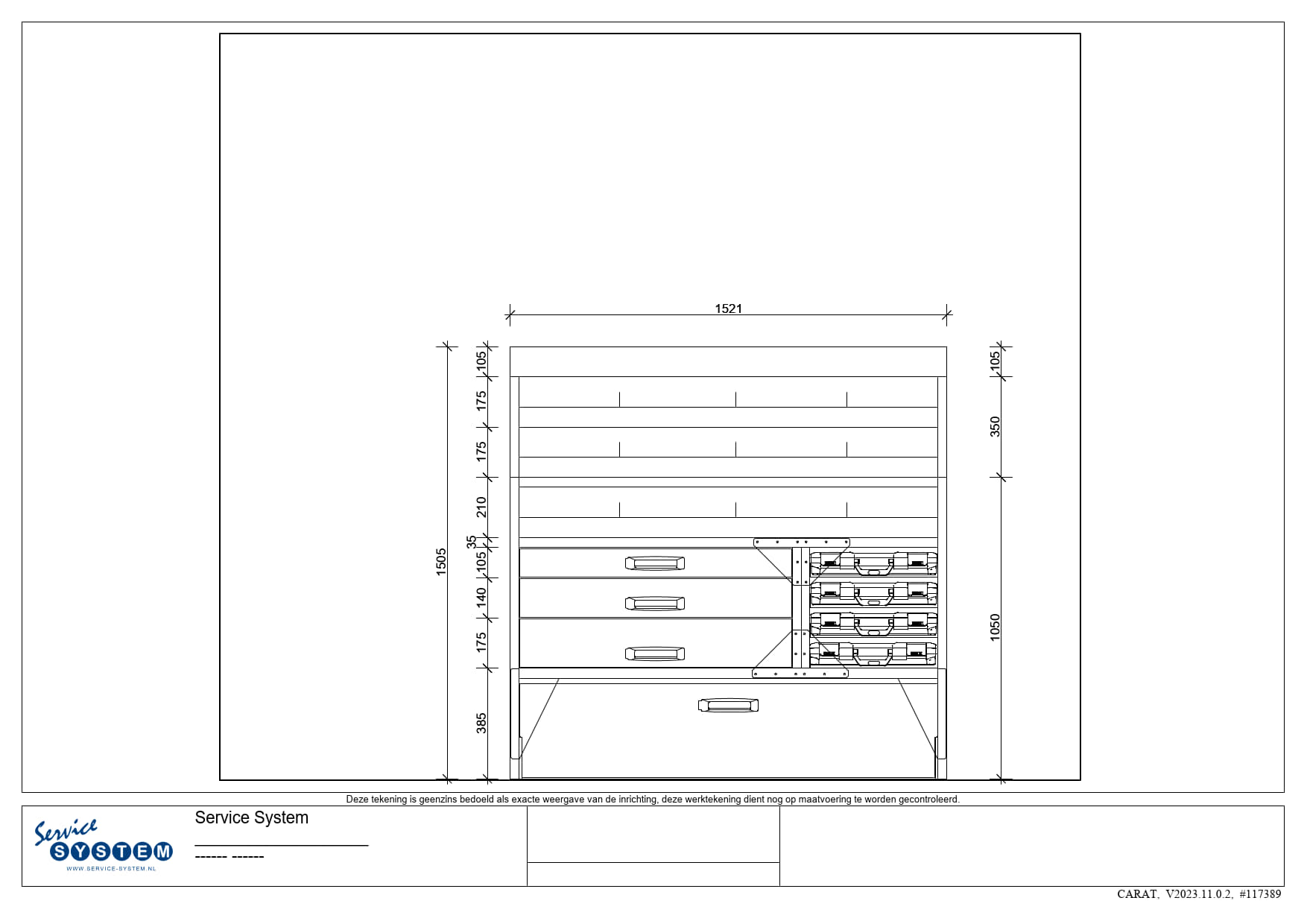 Service System STK-G-4-150 nieuwe bedrijfswagen inrichting - Afbeelding 2