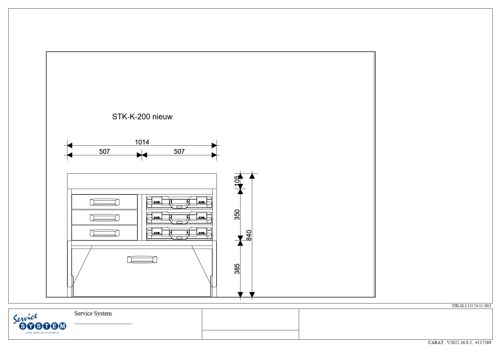 Service System STK-K-2-100 nieuwe bedrijfswagen inrichting - Afbeelding 2