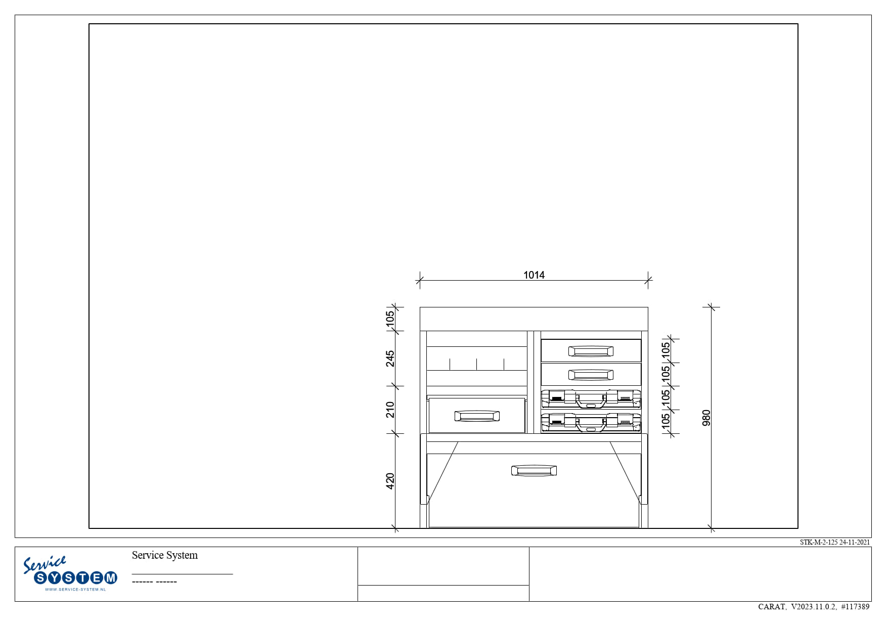 Service System STK-M-2-100 nieuwe bedrijfswagen inrichting - Afbeelding 2