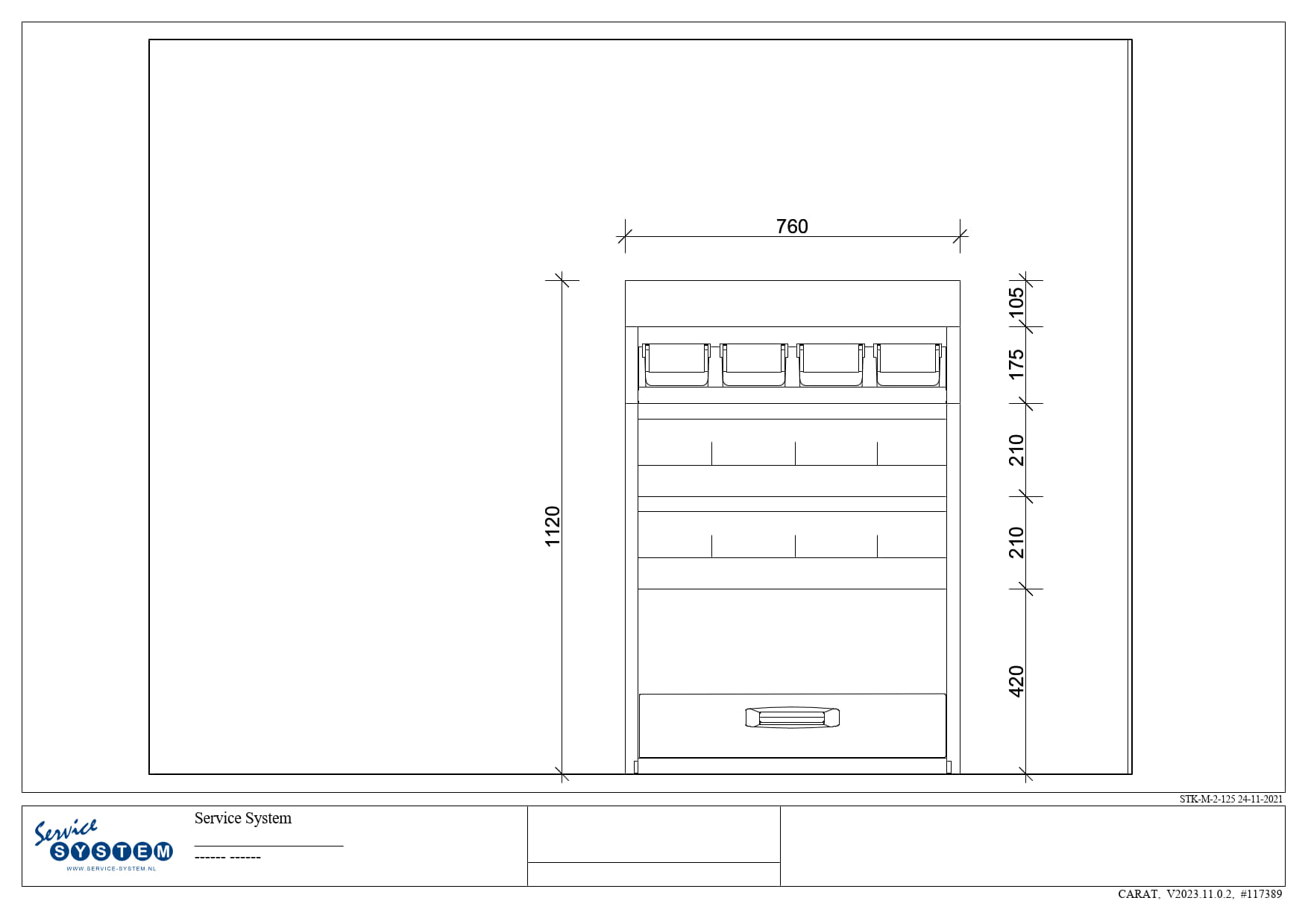 Service System STK-M-4-76 nieuwe bedrijfswagen inrichting - Afbeelding 2