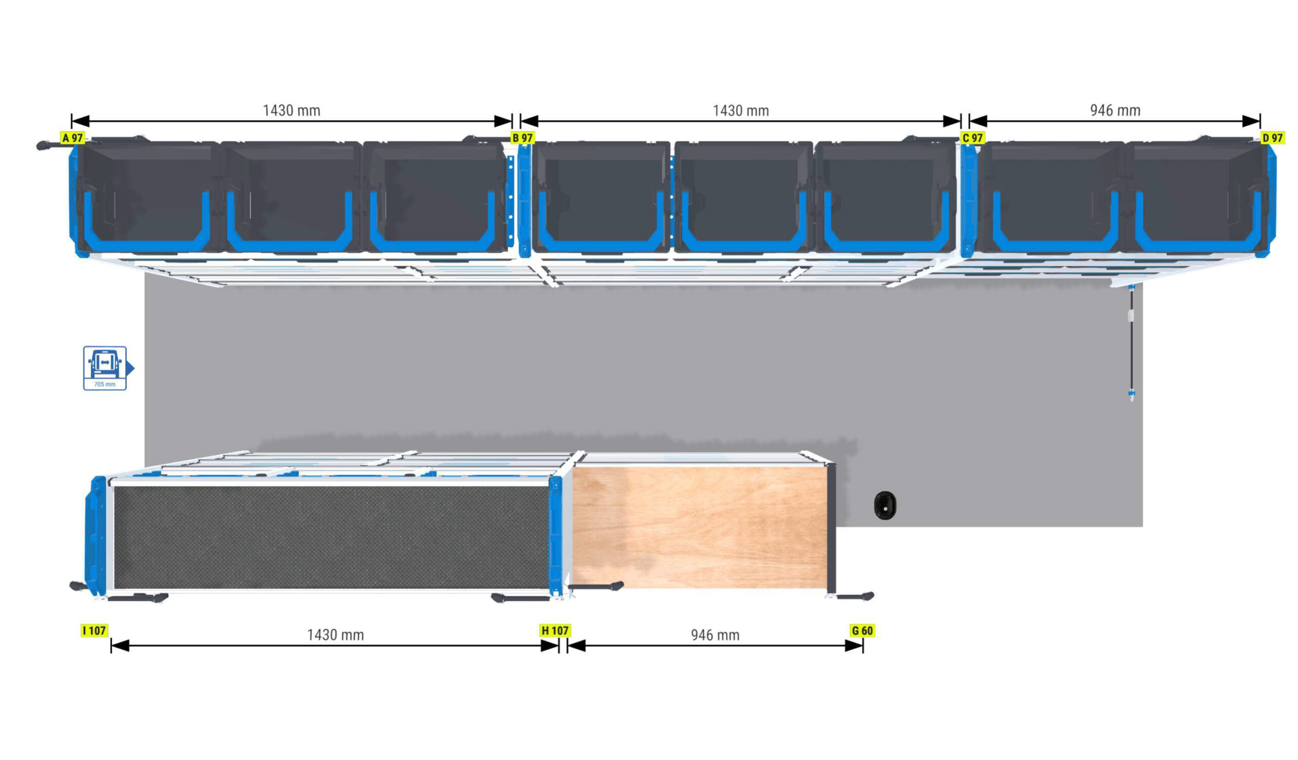 Sortimo SR5max inrichting | Mercedes Sprinter L3 H2 | Nieuw - Afbeelding 4